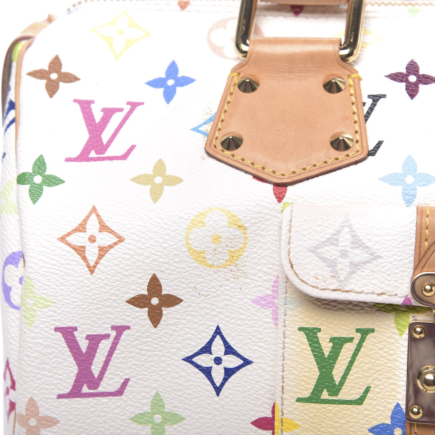 Louis Vuitton Monogram Multicolor Speedy 30 White 9 of 14