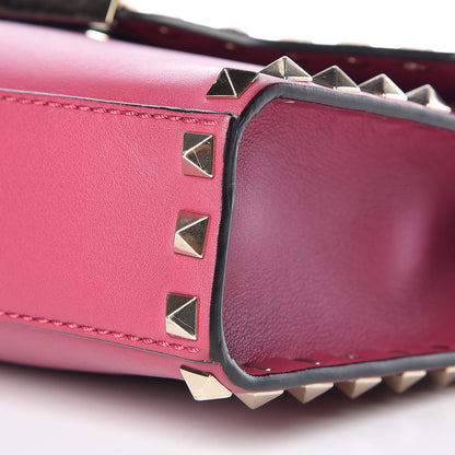 Valentino Garavani Vitello Medium Rockstud Flip Lock Crossbody Bag Fuchsia 10 of 10