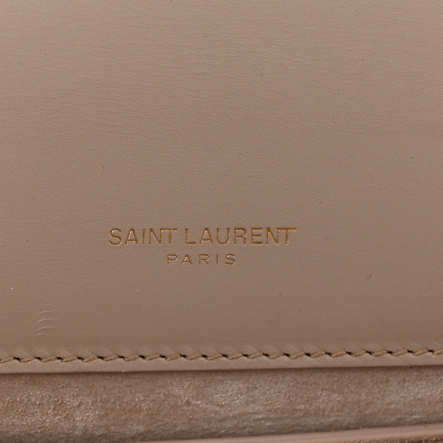 Calfskin Small Classic Monogram Kate Tassel Satchel Dark Beige