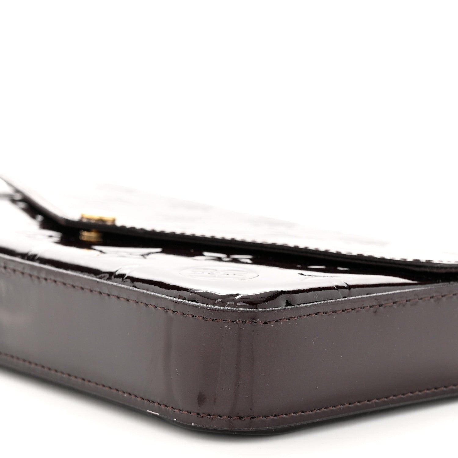 Louis Vuitton Vernis Pochette Felicie Chain Wallet Amarante 10 of 10