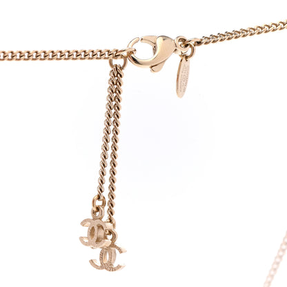 Chanel Pearl Crystal CC Bead Necklace Gold 5 of 8