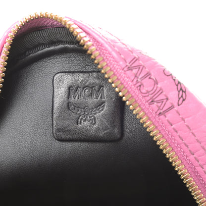 MCM Visetos Side Stud X-Mini Stark Bebe Boo Backpack Pink 7 of 10
