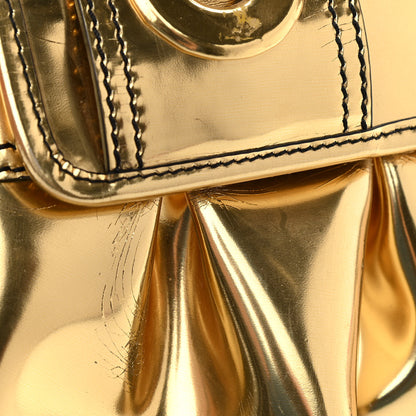 Fendi Patent Calfskin B Bag Gold 15 of 17