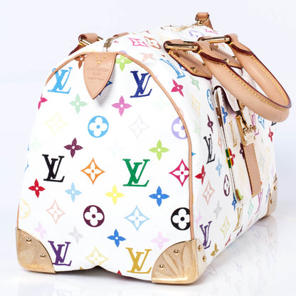Louis Vuitton Monogram Multicolor Speedy 30 White 5 of 9