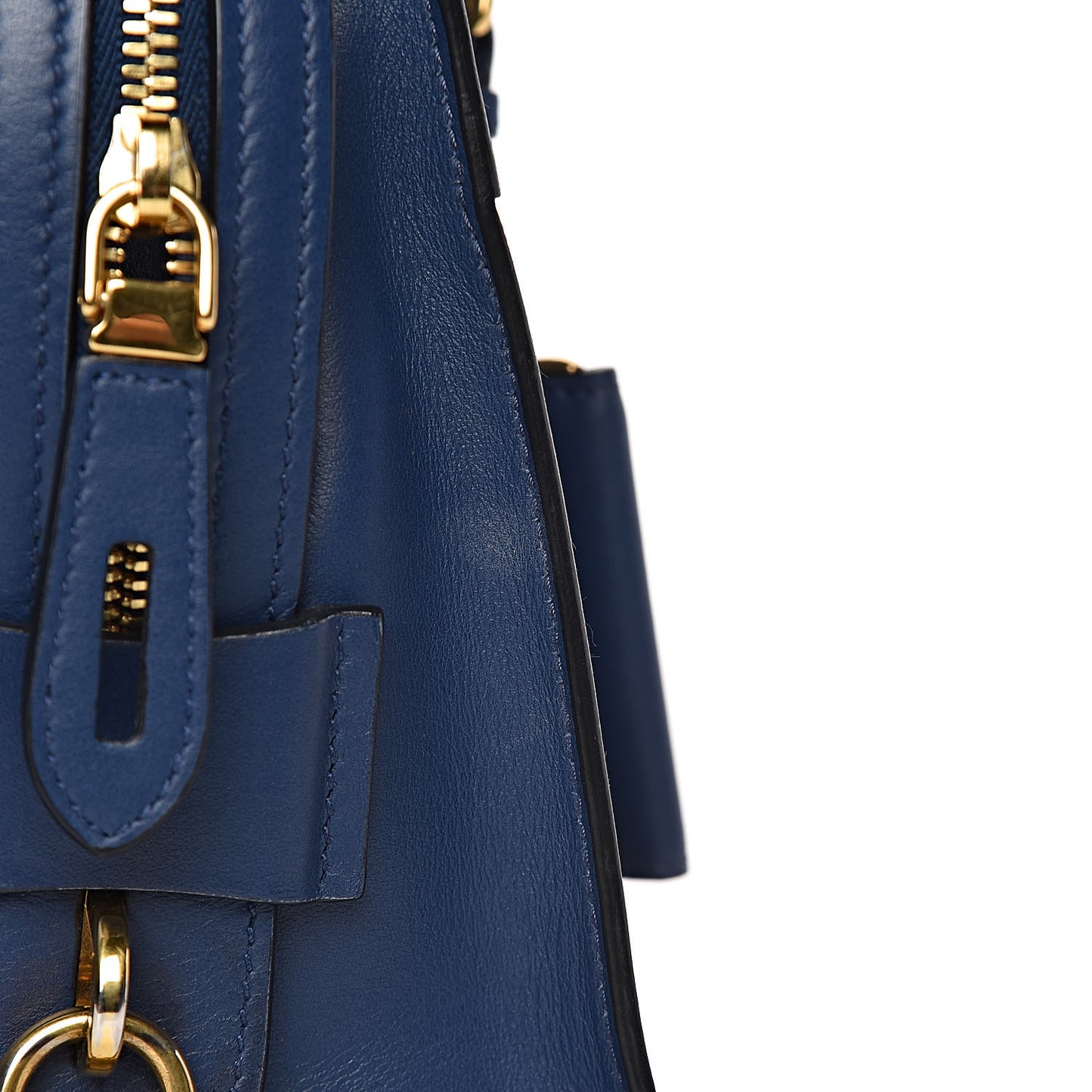 Saffiano City Calfskin Medium Esplanade Bleuette