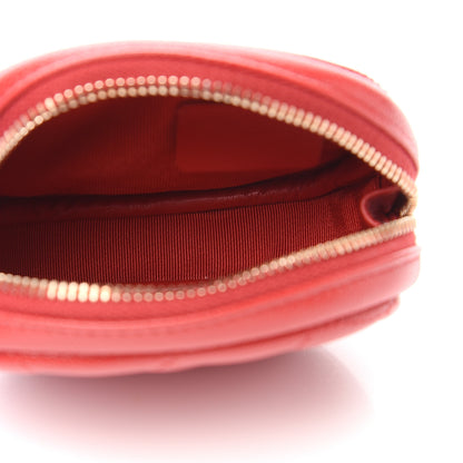 Chanel Caviar Quilted Zip Around Classic Coin Purse Dark Pink 4 of 7
