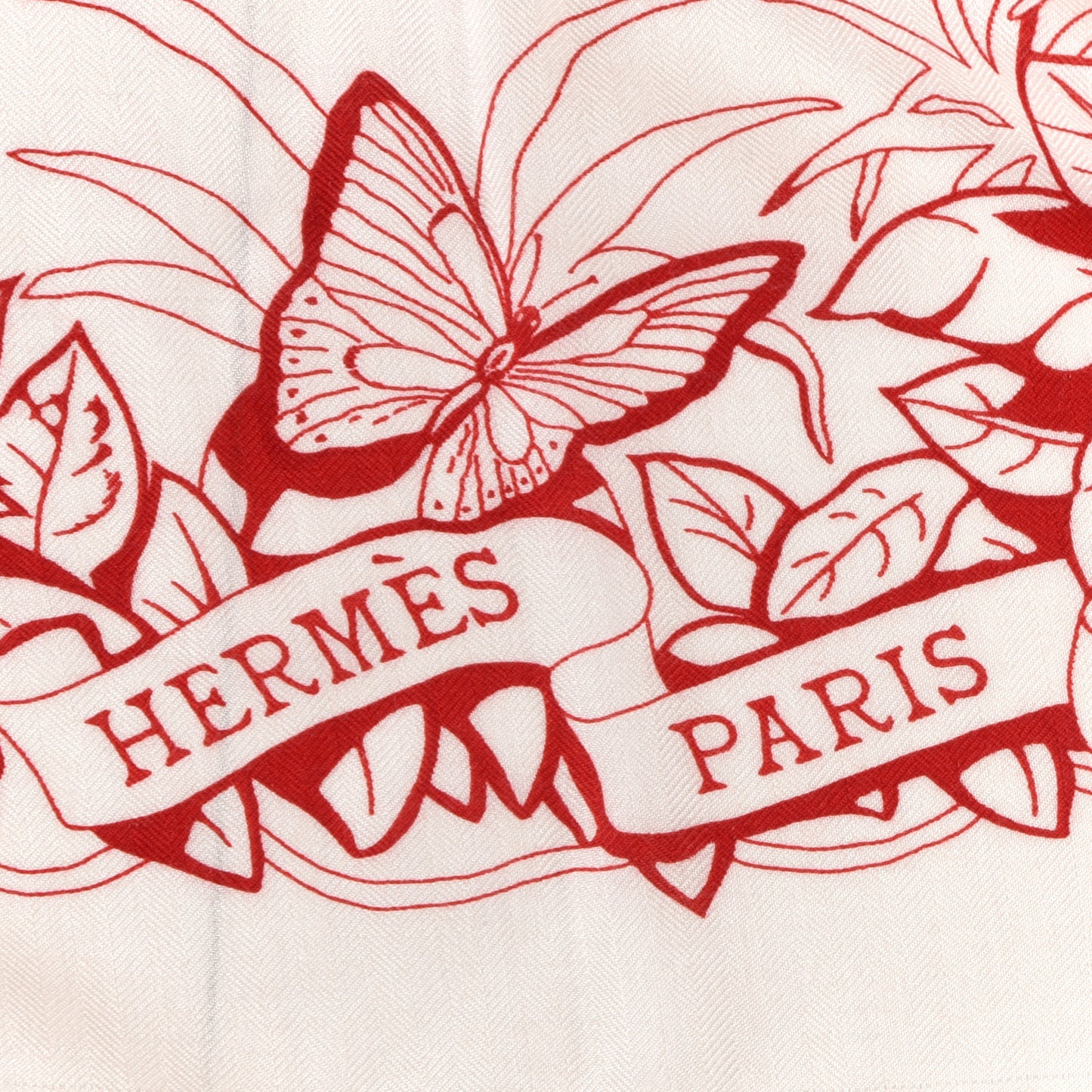 Cashmere Silk Jungle Love Tattoo Shawl 140 White Rouge