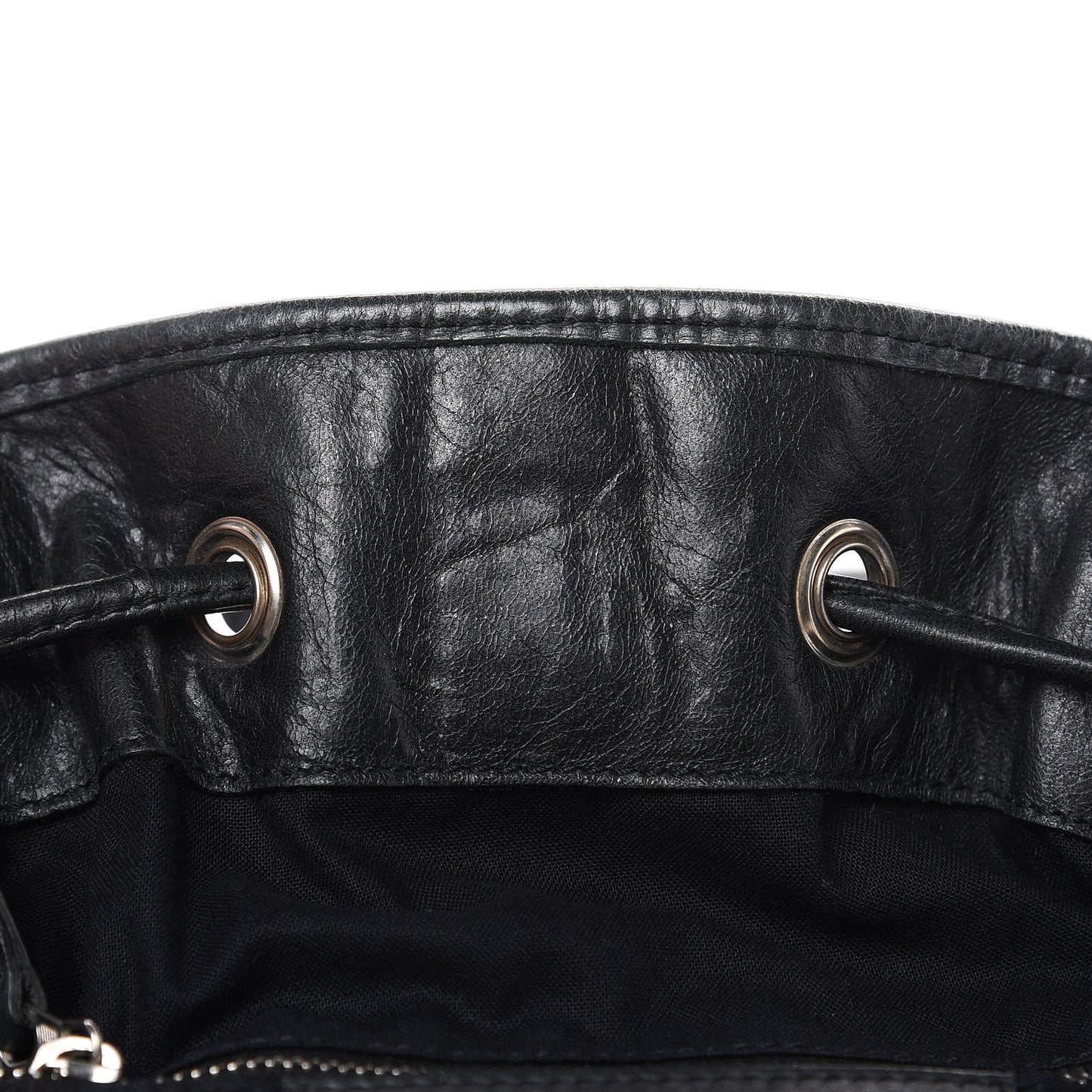 Agneau Giant 21 Silver Hardware Pompon Black