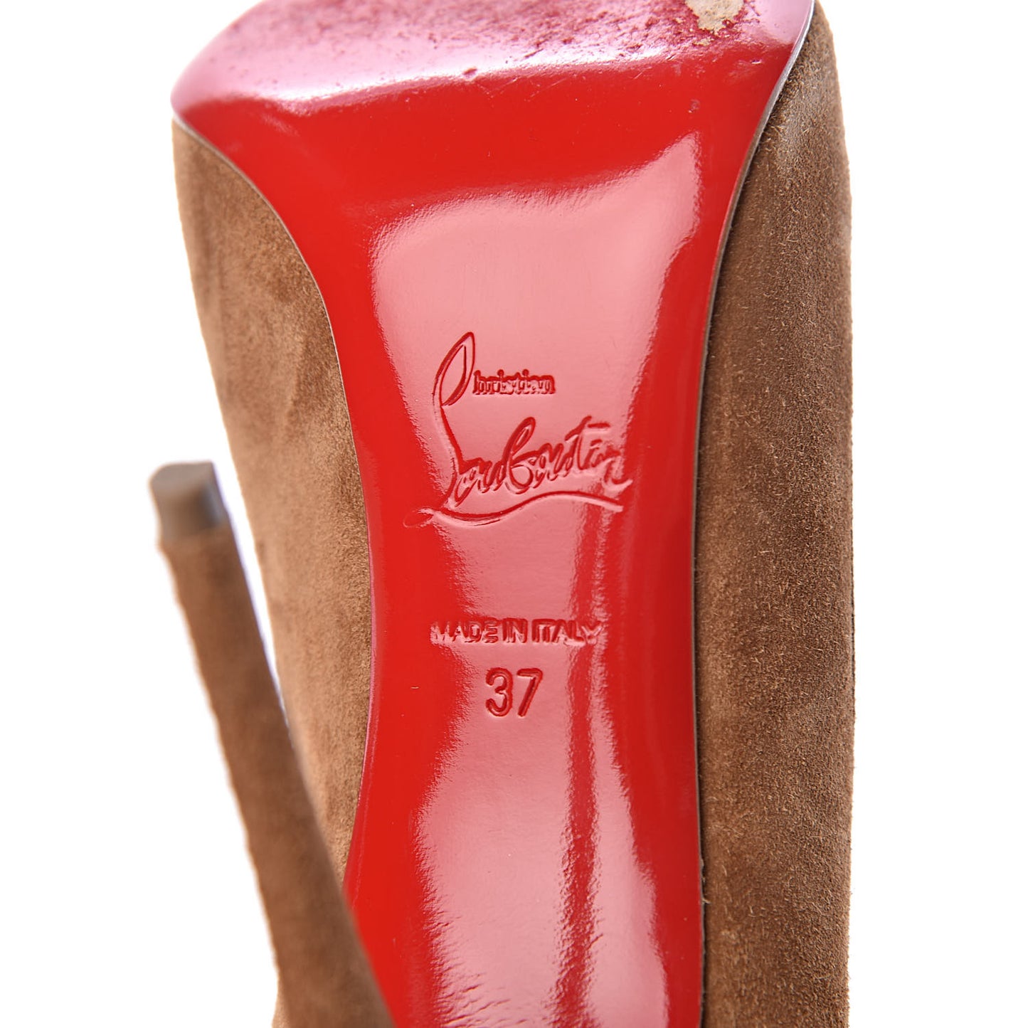 Veau Velours Pigalle Follies 100 Pumps 37 Macchiato