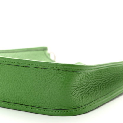 Hermes Taurillon Clemence Amazone Evelyne TPM Vert Yucca 10 of 11