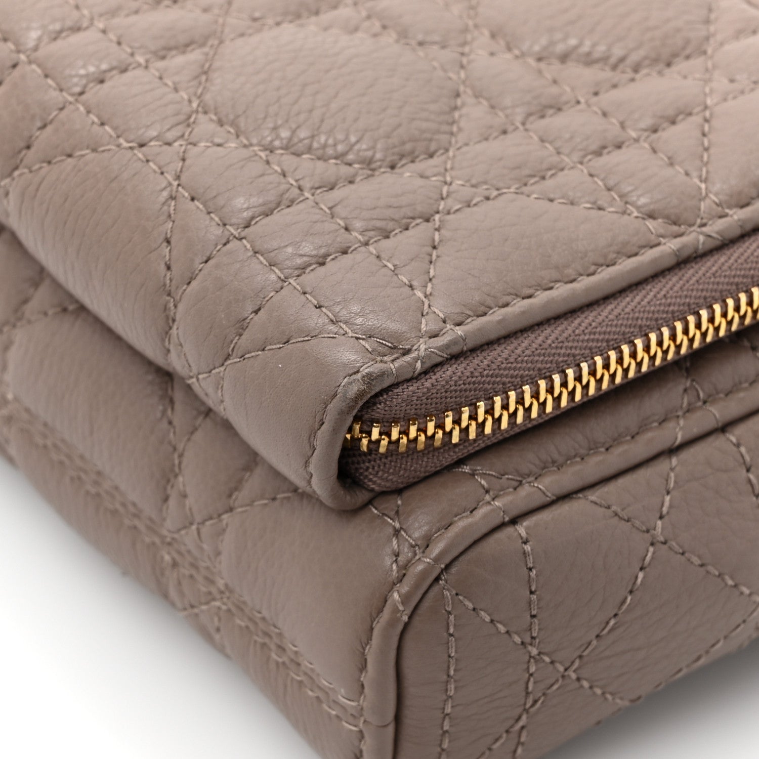 Christian Dior Supple Calfskin Caro Double Pouch Warm Taupe 16 of 16