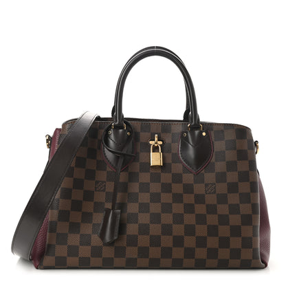 Louis Vuitton Cuir Taurillon Damier Ebene Normandy Bordeaux 1 of 15