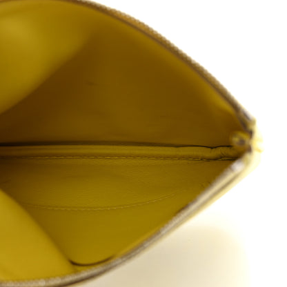 Hermes Swift Tigre Royal Bandana Carre Pocket Pouch Lime 5 of 7