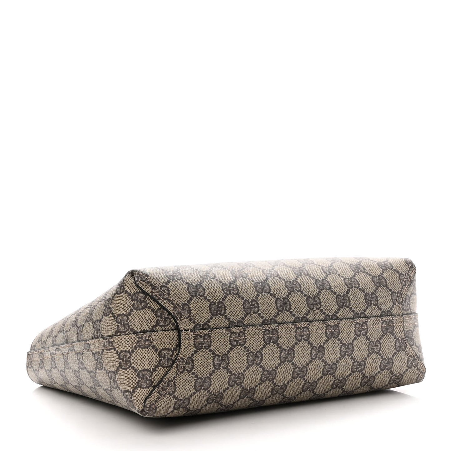 GG Supreme Monogram Small Reversible Tote Dark Brown