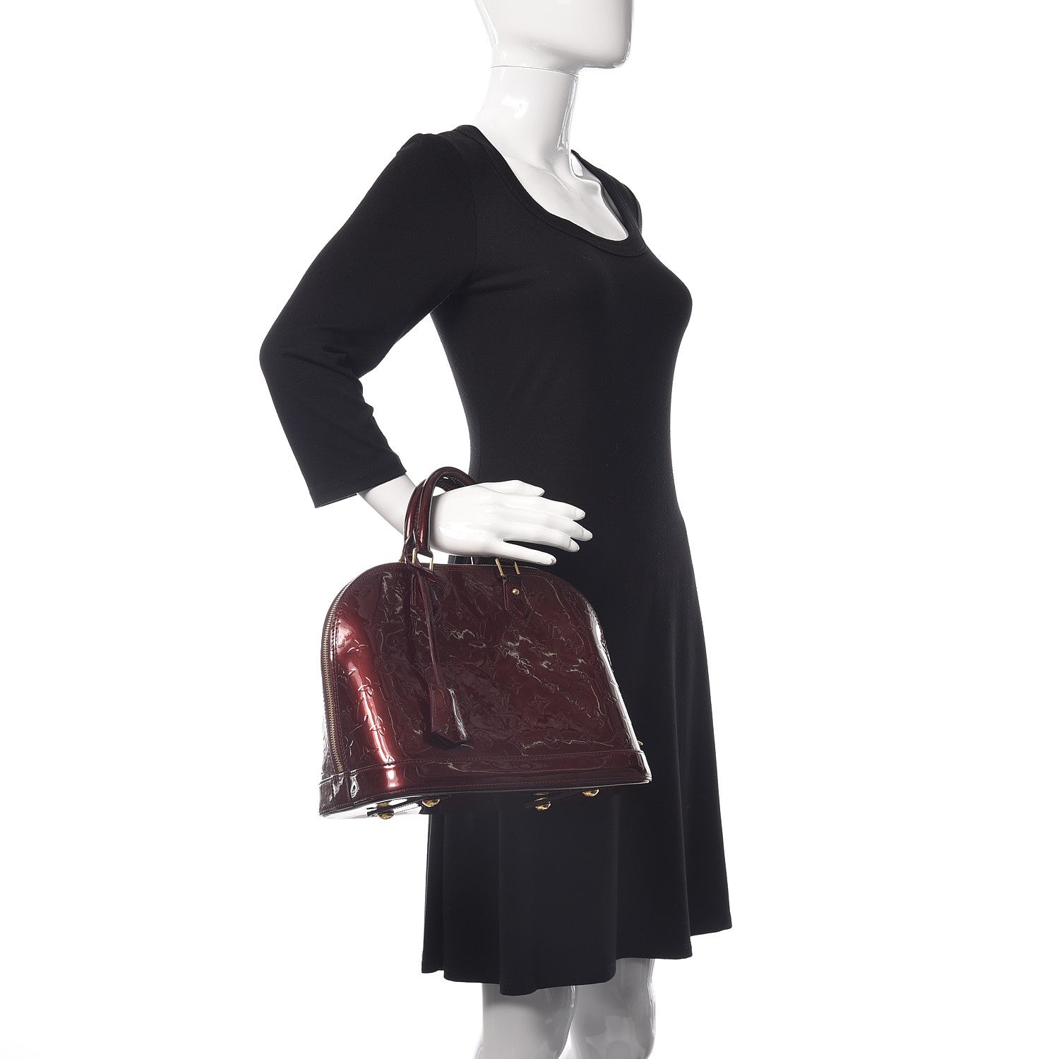 Louis Vuitton Vernis Alma PM Rouge Fauviste 2 of 13