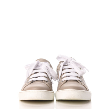Hermes Calfskin Womens Advantage Sneakers 35.5 Beige Rose 2 of 9
