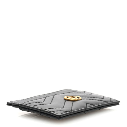 Gucci Calfskin Matelasse GG Marmont Card Holder Black 4 of 7