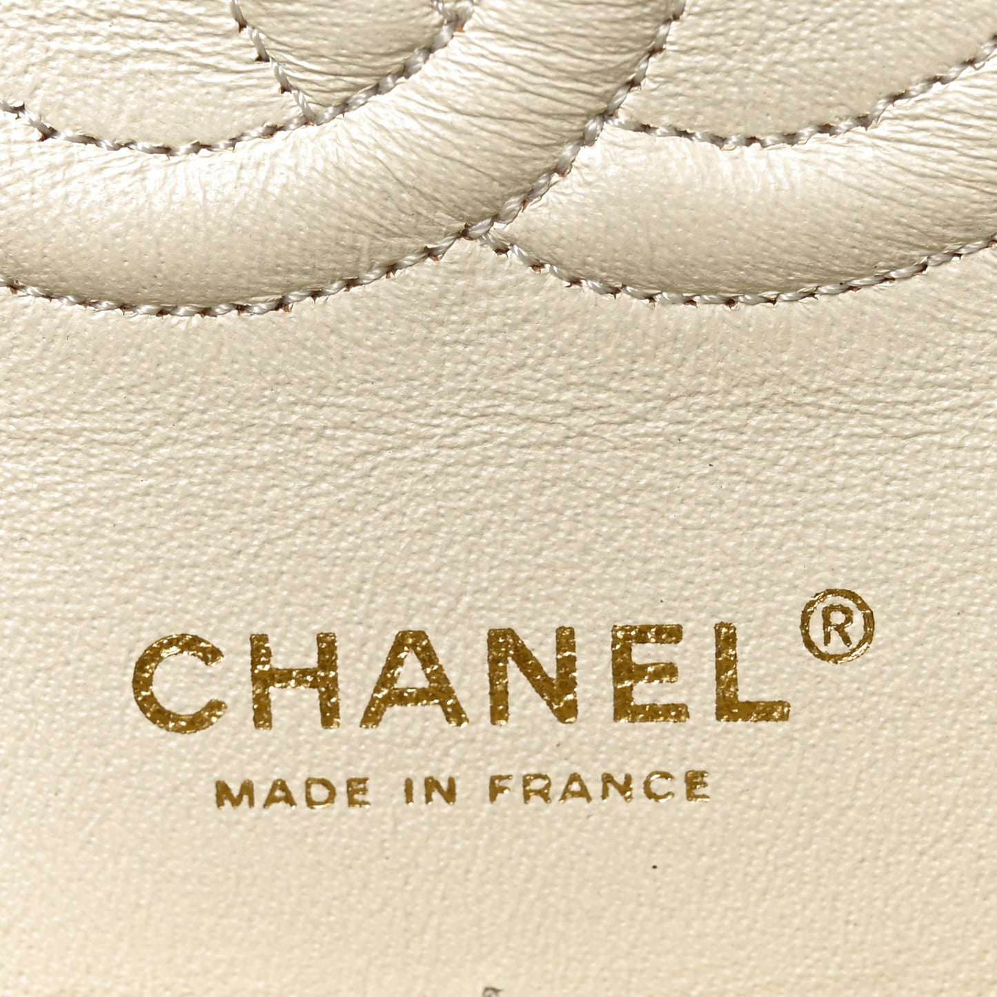 Caviar Quilted Medium Double Flap White