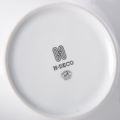 Hermes Porcelain H Deco Breakfast Cup And Saucer Set Of 2 Black 11 of 13
