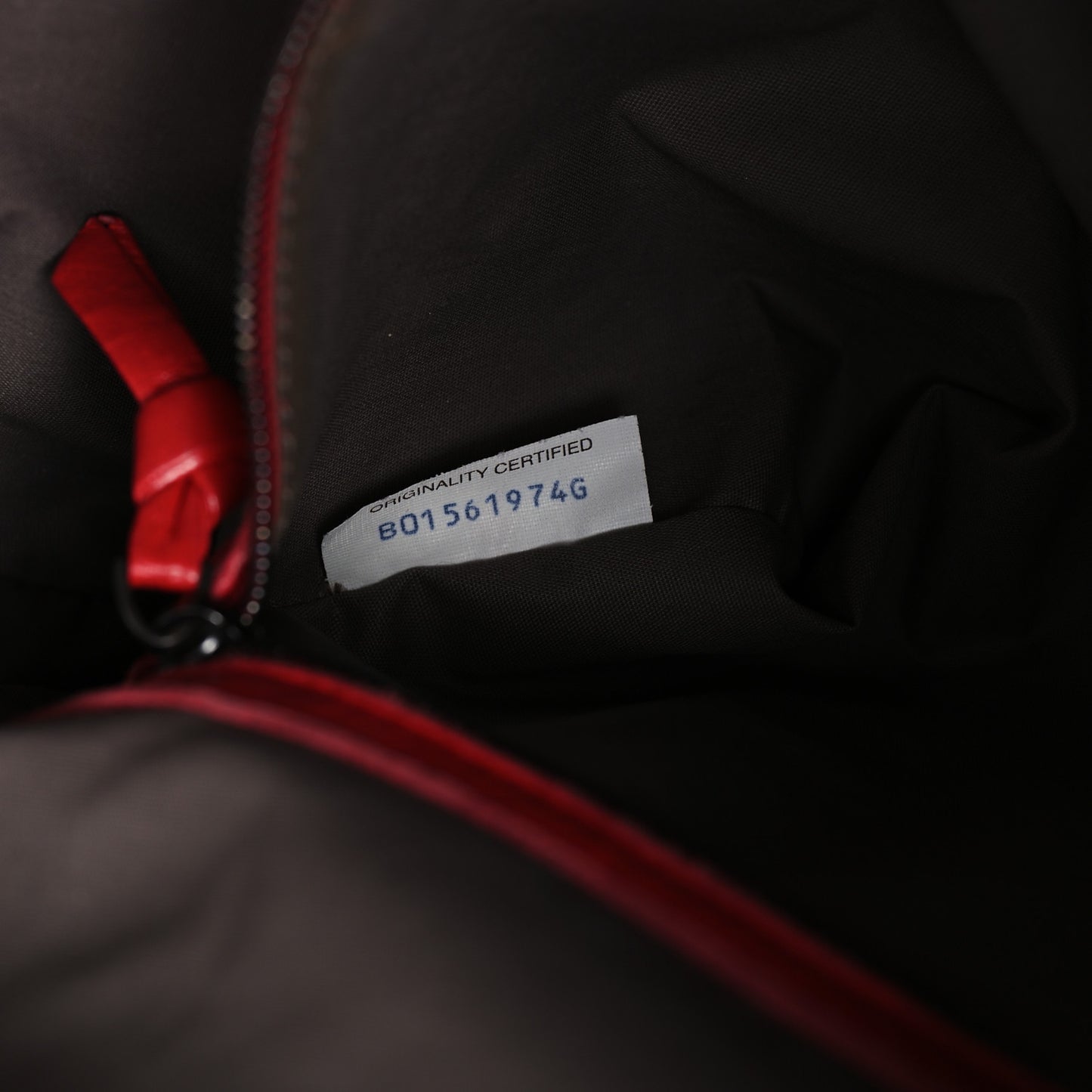 Nappa Intrecciato Boston Bag Carmine