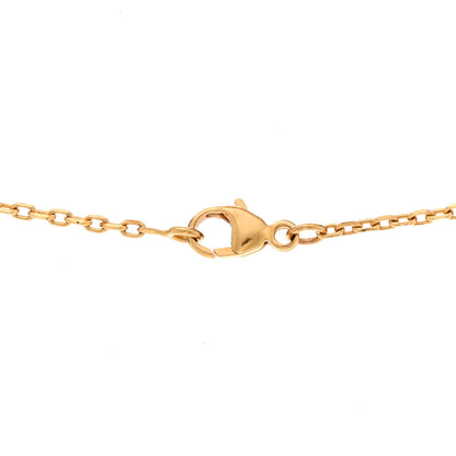 Hermes Lacquered Gold Mini Pop H Pendant Necklace Marron Glace 4 of 7