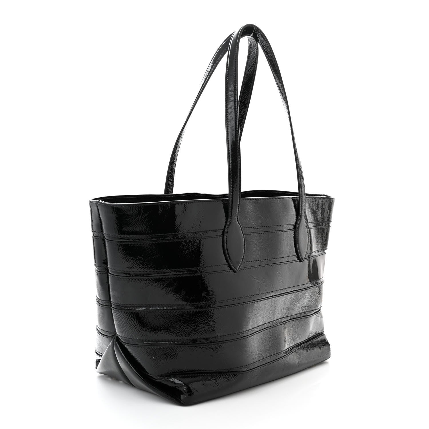 Khaite Patent Calfskin Florence Tote Black 4 of 10