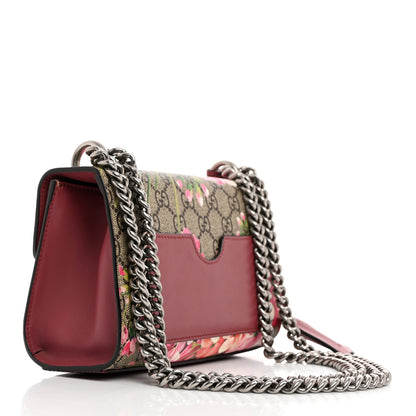 Gucci GG Supreme Monogram Blooms Small Padlock Shoulder Bag Beige Multicolor Dry Rose 3 of 11