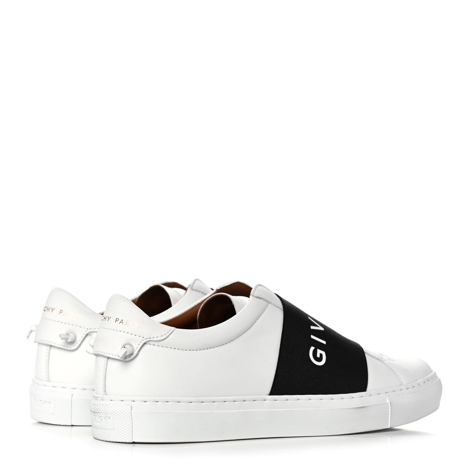Givenchy Calfskin Band Logo Womens Urban Street Sneakers 39.5 White Black 4 of 12