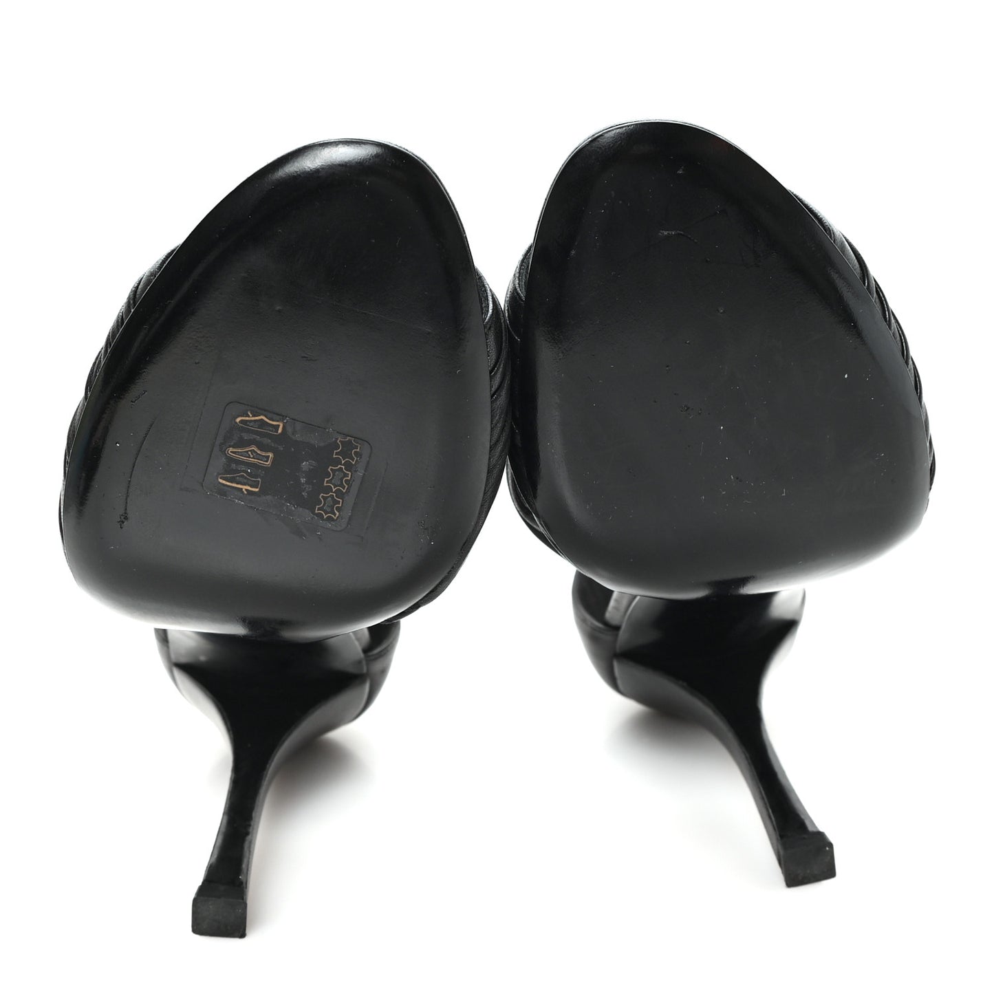 Calfskin Camellia Sandals 39.5 Black