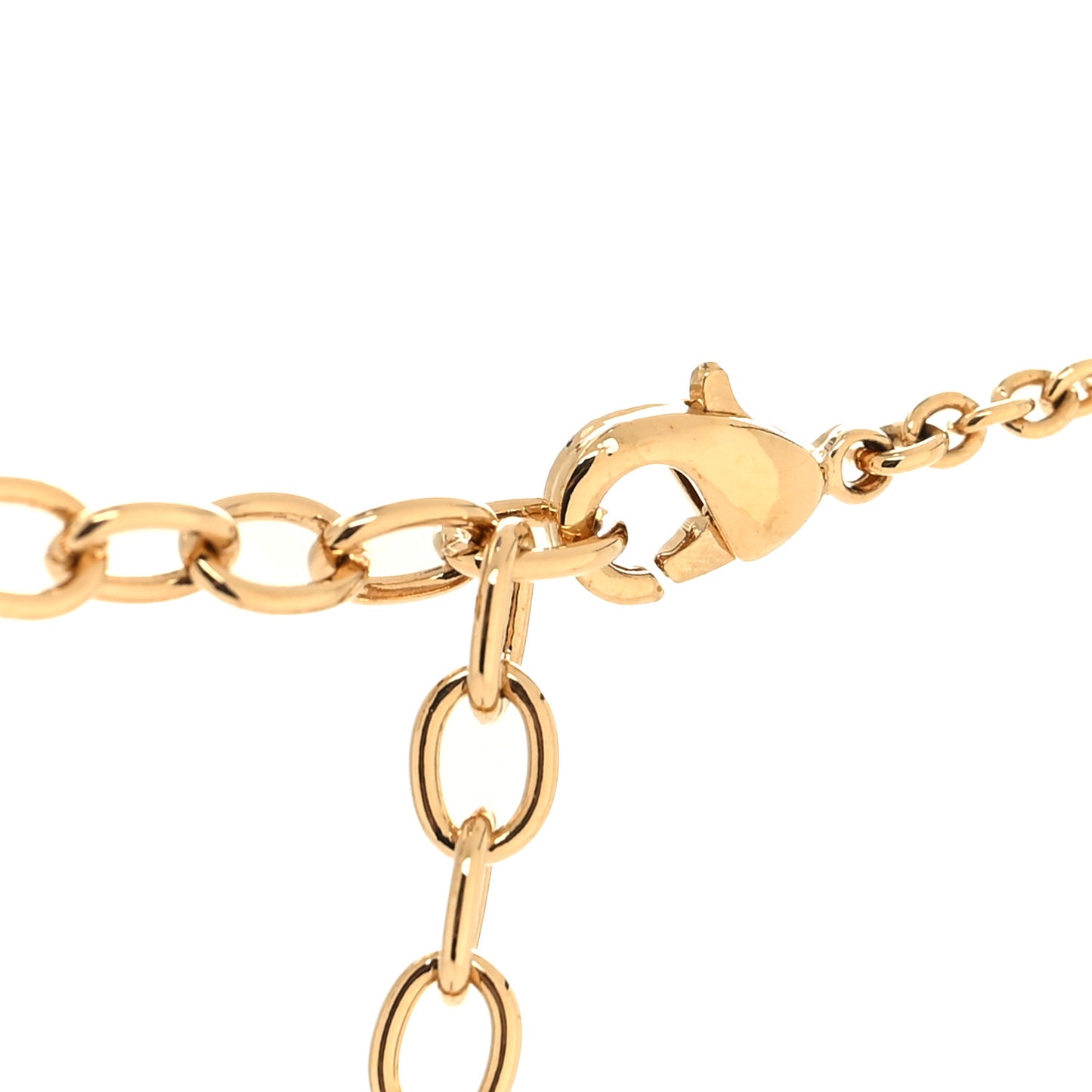 Metal Crystal LV Iconic Necklace Gold