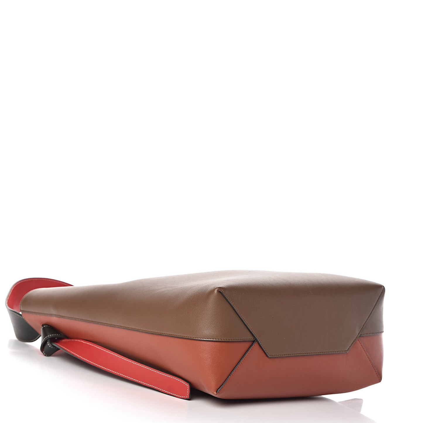 Shiny Smooth Calfskin Small Twisted Cabas Camel Tan