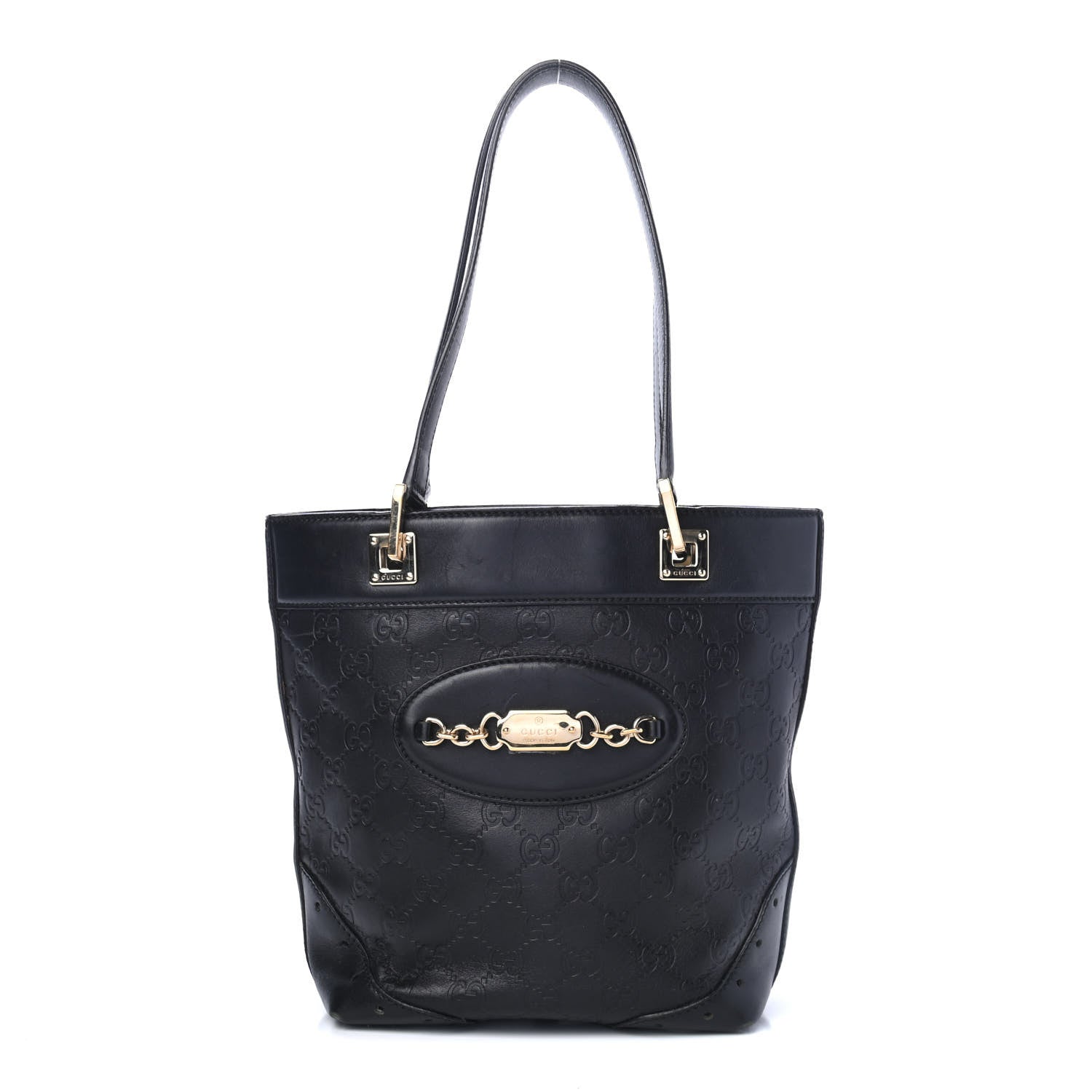 Gucci Guccissima Small Punch Tote Black 1 of 4