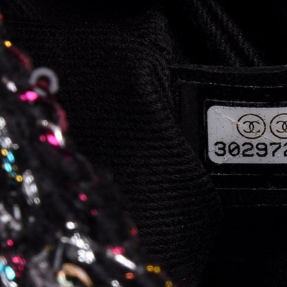 Chanel Tweed Sequin Mini Coco Handle Flap Black 6 of 11
