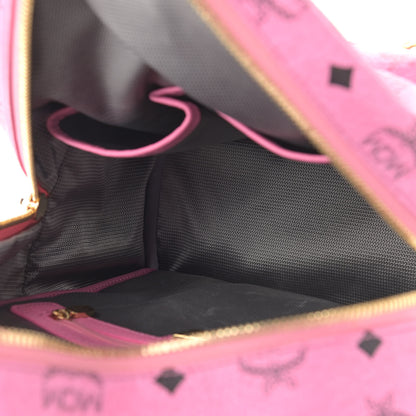 MCM Visetos Small Side Stud Stark Backpack Pink 6 of 8