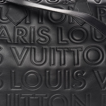 Louis Vuitton Calfskin Embossed Speedy Cube 30 Black 8 of 12