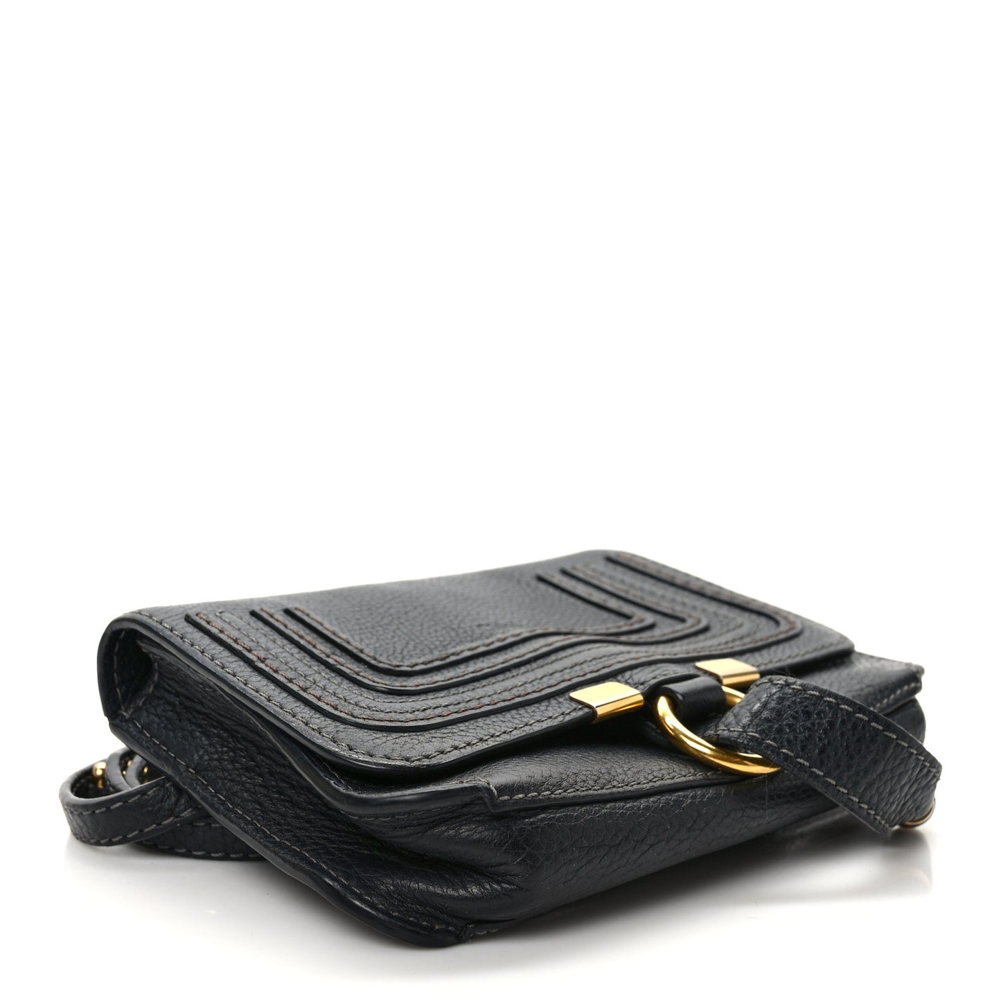 Calfskin Marcie Convertible Belt Bag Black