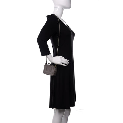Chloe Calfskin Mini Marcie Crossbody Bag Cashmere Grey 2 of 12