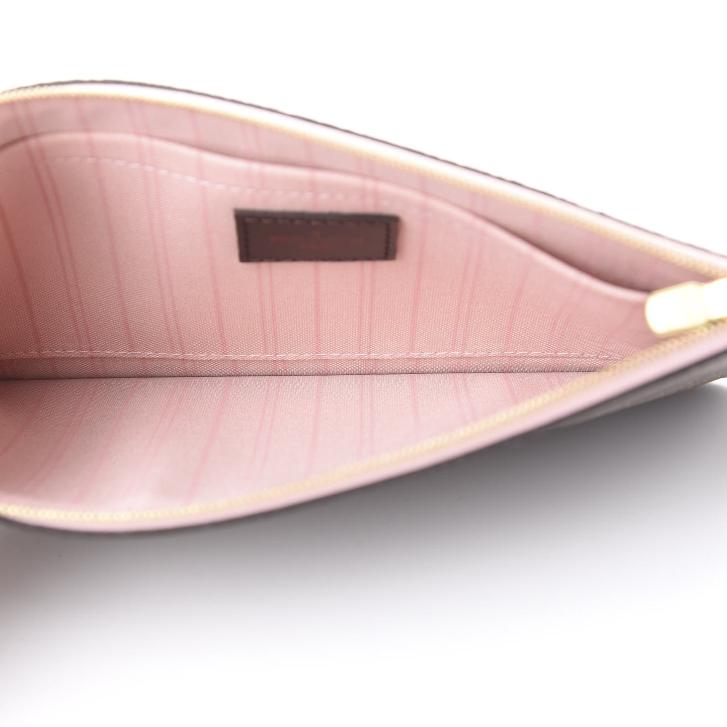 Damier Ebene Neverfull MM GM Pochette Rose Ballerine