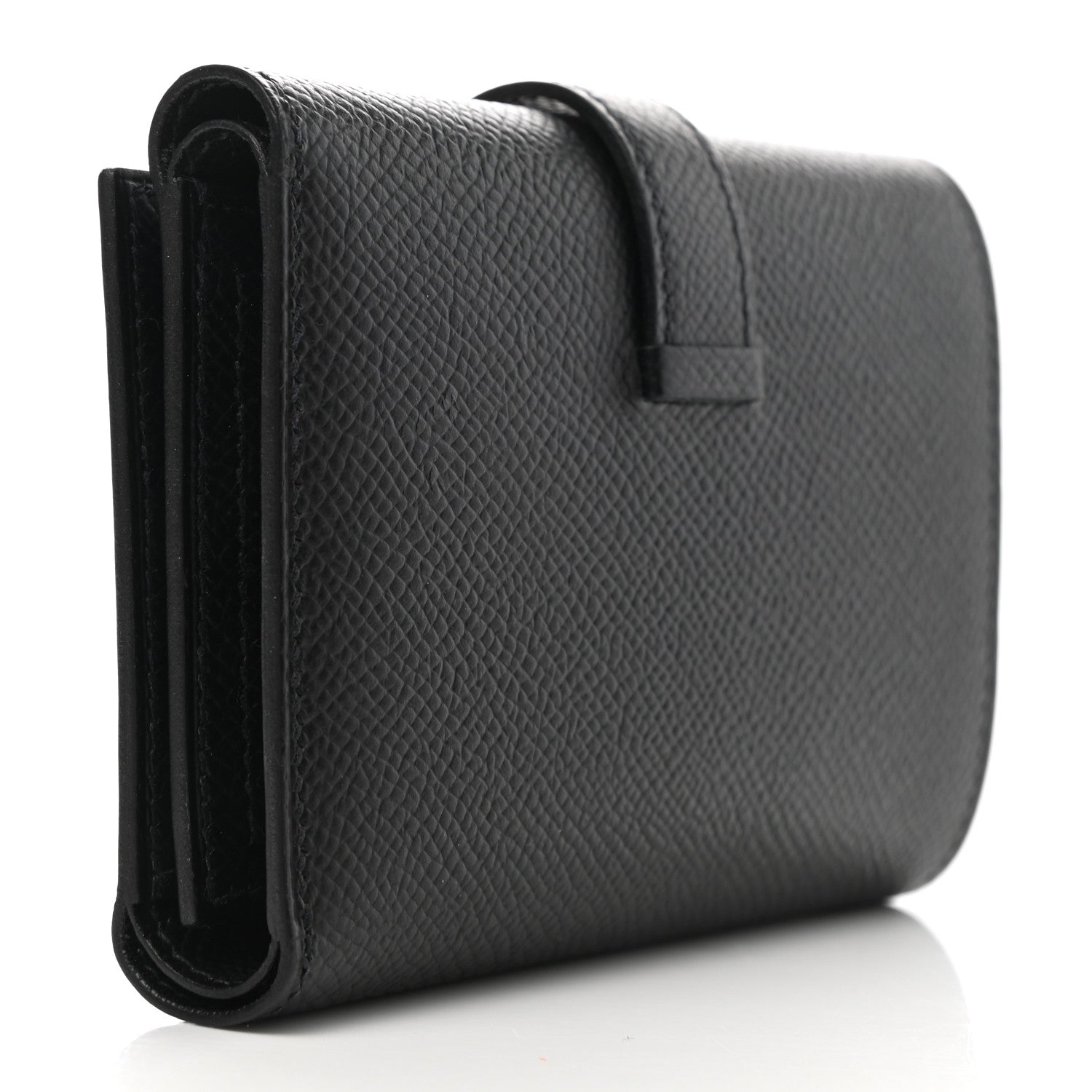 Hermes Epsom Tri-Fold Compact Bearn Wallet Black 3 of 7
