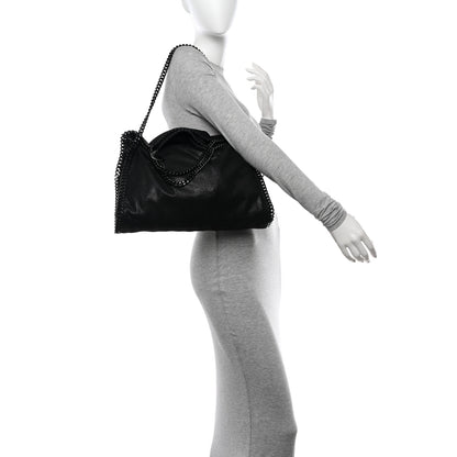 Stella McCartney Shaggy Deer Healing Power of Horses Falabella Fold Over Tote Black 3 of 10
