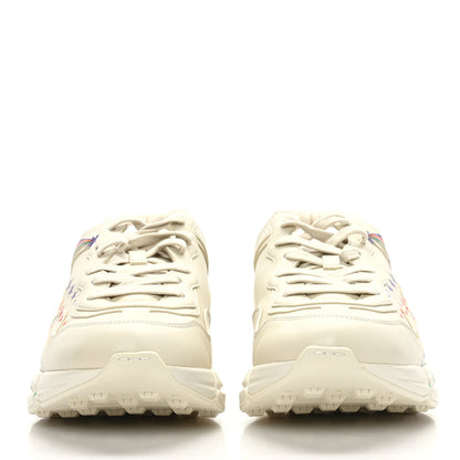 Gucci Calfskin Rainbow Stars Womens Rhyton Sneakers Mystic White 40.5 Multicolor 2 of 7