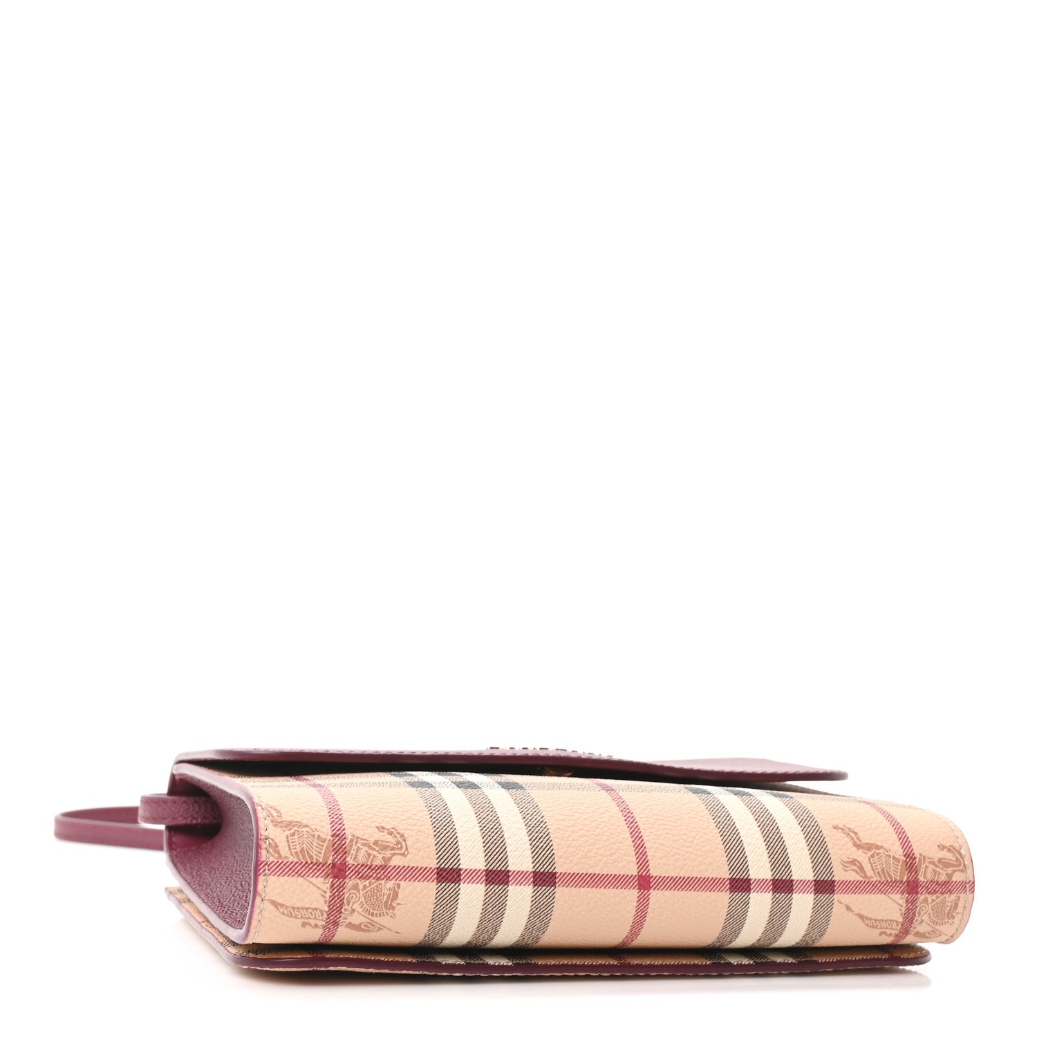 Burberry Haymarket Check Small Loxley Crossbody Dark Plum 4 of 10