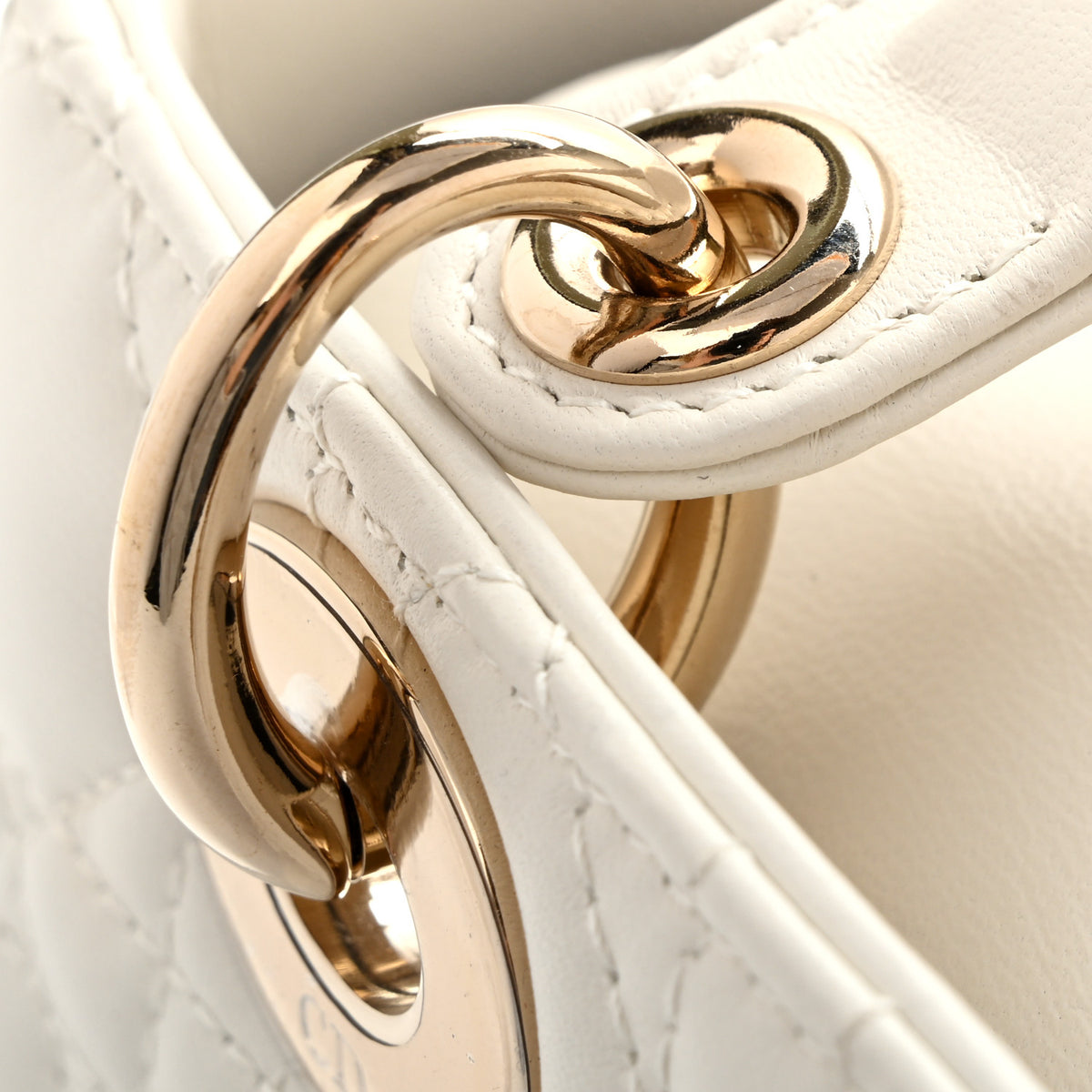 Christian Dior Lambskin Cannage Small My ABCDior Lady Dior White 13 of 13