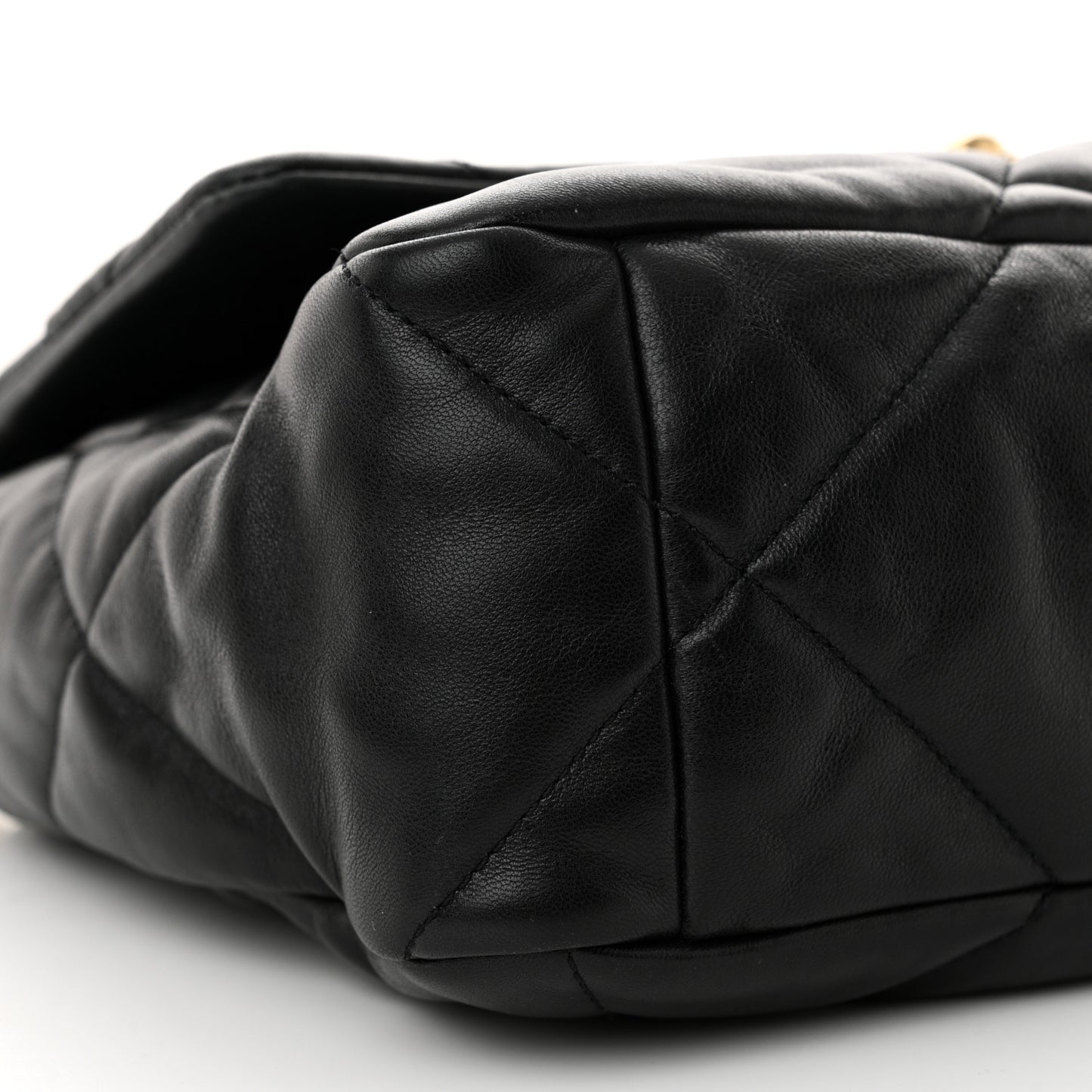 Lambskin Quilted Large Chanel 19 Flap Black