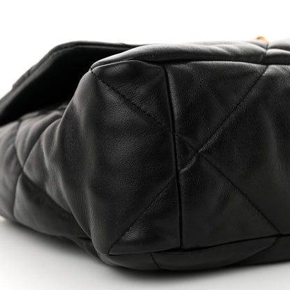 Chanel Lambskin Quilted Large Chanel 19 Flap Black 9 of 12