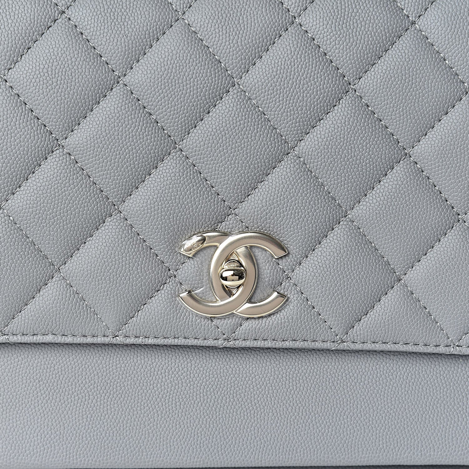 Chanel Caviar Quilted Large Business Affinity Flap Grey 10 of 11