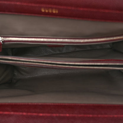Gucci Grainy Calfskin Medium Zumi Top Handle Bag Vintage Bordeaux 5 of 12
