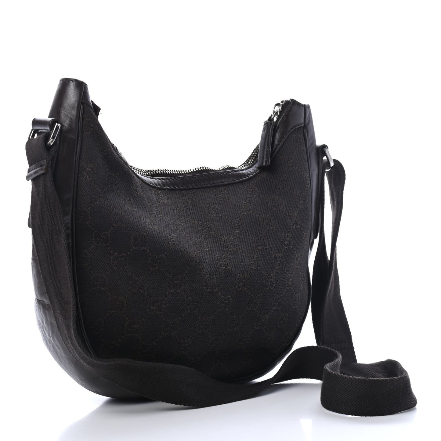 Denim Monogram Shoulder Bag Black