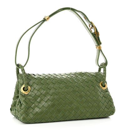 Bottega Veneta Nappa Intrecciato Mini Flap Shoulder Bag Foglia 3 of 12