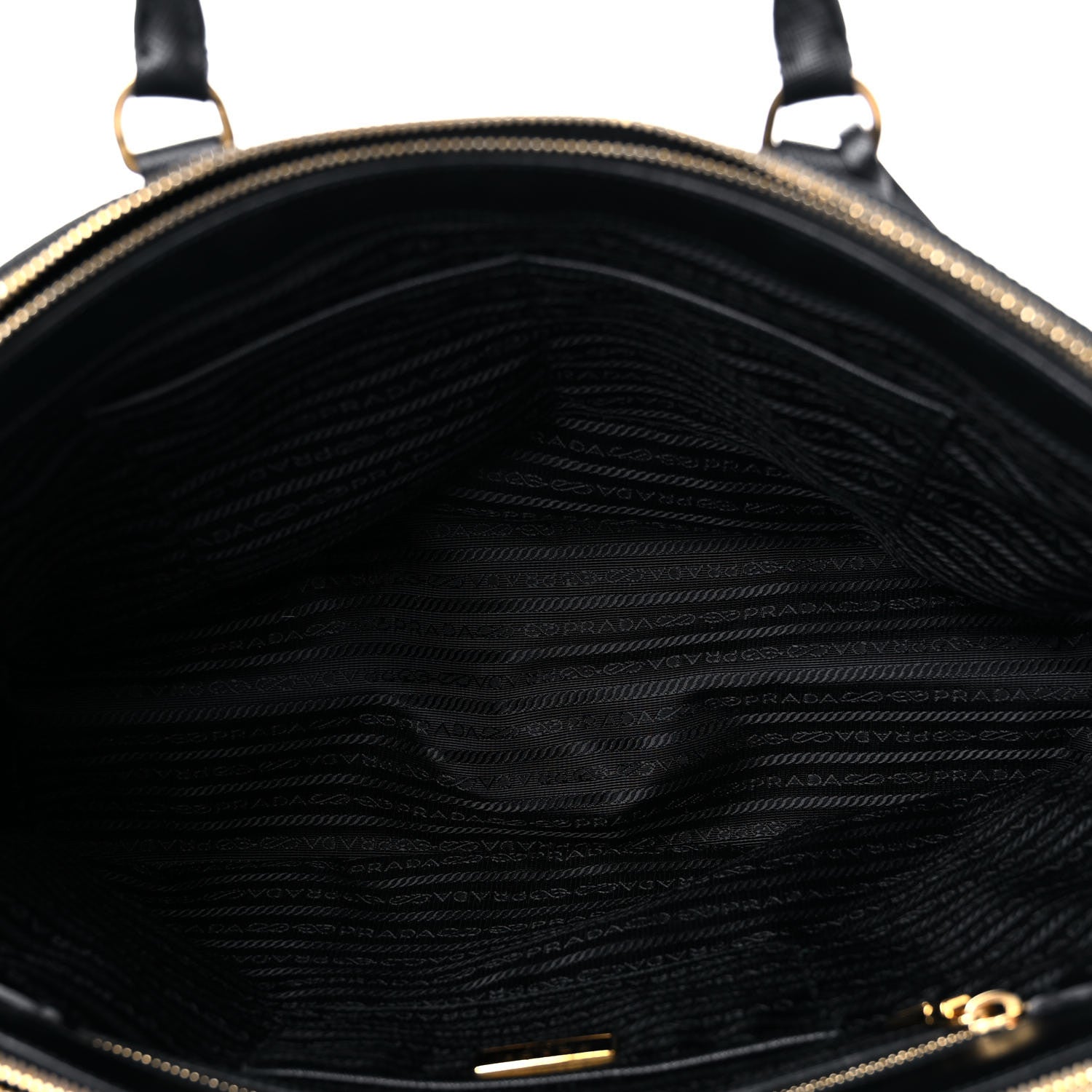 Prada Saffiano Large Galleria Double Zip Tote Black 5 of 11